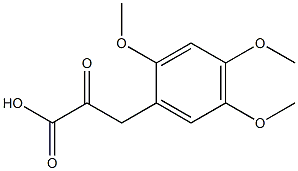 2-oxo-3-(2,4,5-trimethoxyphenyl)propanoic acid 化学構造式