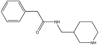 2-phenyl-N-(piperidin-3-ylmethyl)acetamide Structure