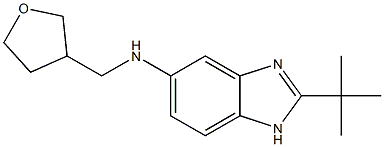 2-tert-butyl-N-(oxolan-3-ylmethyl)-1H-1,3-benzodiazol-5-amine,,结构式