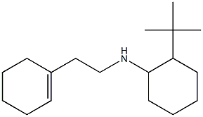 2-tert-butyl-N-[2-(cyclohex-1-en-1-yl)ethyl]cyclohexan-1-amine 化学構造式