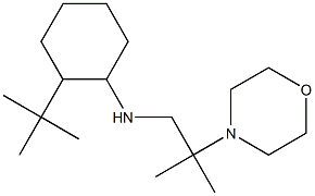 2-tert-butyl-N-[2-methyl-2-(morpholin-4-yl)propyl]cyclohexan-1-amine 化学構造式