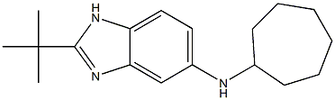 2-tert-butyl-N-cycloheptyl-1H-1,3-benzodiazol-5-amine Struktur