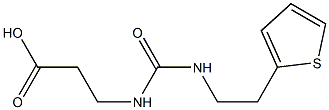 3-({[(2-thien-2-ylethyl)amino]carbonyl}amino)propanoic acid Structure