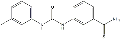 3-({[(3-methylphenyl)amino]carbonyl}amino)benzenecarbothioamide Structure