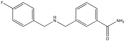 3-({[(4-fluorophenyl)methyl]amino}methyl)benzamide Struktur