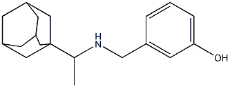 3-({[1-(adamantan-1-yl)ethyl]amino}methyl)phenol,,结构式