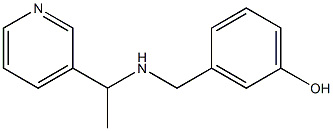 3-({[1-(pyridin-3-yl)ethyl]amino}methyl)phenol 结构式