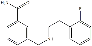 3-({[2-(2-fluorophenyl)ethyl]amino}methyl)benzamide Structure