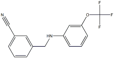  3-({[3-(trifluoromethoxy)phenyl]amino}methyl)benzonitrile