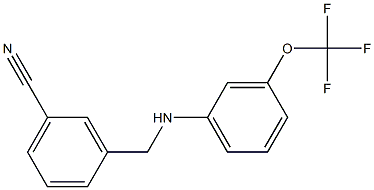 3-({[3-(trifluoromethoxy)phenyl]amino}methyl)benzonitrile