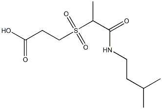 3-({1-[(3-methylbutyl)carbamoyl]ethane}sulfonyl)propanoic acid