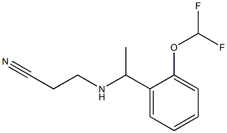 3-({1-[2-(difluoromethoxy)phenyl]ethyl}amino)propanenitrile