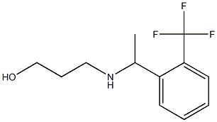 3-({1-[2-(trifluoromethyl)phenyl]ethyl}amino)propan-1-ol 结构式