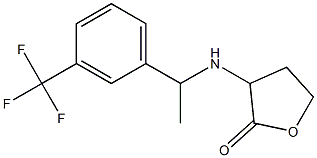 3-({1-[3-(trifluoromethyl)phenyl]ethyl}amino)oxolan-2-one,,结构式