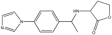 3-({1-[4-(1H-imidazol-1-yl)phenyl]ethyl}amino)oxolan-2-one Structure