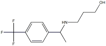 3-({1-[4-(trifluoromethyl)phenyl]ethyl}amino)propan-1-ol,,结构式