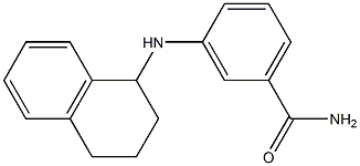 3-(1,2,3,4-tetrahydronaphthalen-1-ylamino)benzamide,,结构式