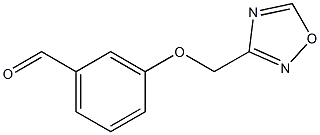 3-(1,2,4-oxadiazol-3-ylmethoxy)benzaldehyde Structure