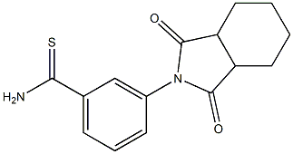3-(1,3-dioxooctahydro-2H-isoindol-2-yl)benzenecarbothioamide,,结构式