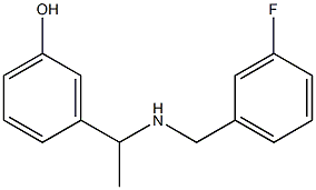 3-(1-{[(3-fluorophenyl)methyl]amino}ethyl)phenol