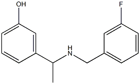 3-(1-{[(3-fluorophenyl)methyl]amino}ethyl)phenol|