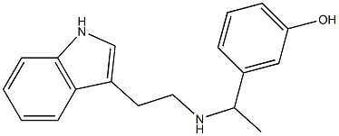 3-(1-{[2-(1H-indol-3-yl)ethyl]amino}ethyl)phenol Structure