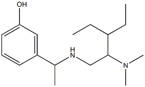 3-(1-{[2-(dimethylamino)-3-ethylpentyl]amino}ethyl)phenol Structure