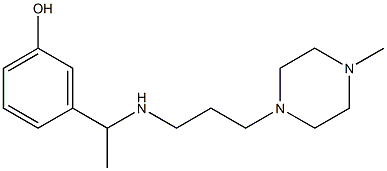 3-(1-{[3-(4-methylpiperazin-1-yl)propyl]amino}ethyl)phenol,,结构式