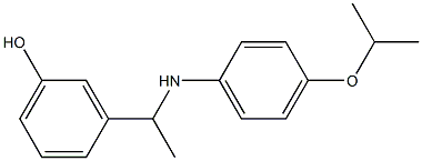 3-(1-{[4-(propan-2-yloxy)phenyl]amino}ethyl)phenol