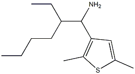 3-(1-amino-2-ethylhexyl)-2,5-dimethylthiophene Structure
