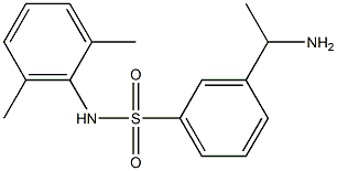 3-(1-aminoethyl)-N-(2,6-dimethylphenyl)benzene-1-sulfonamide Structure