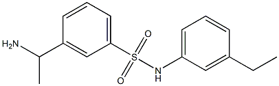 3-(1-aminoethyl)-N-(3-ethylphenyl)benzene-1-sulfonamide Structure
