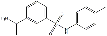 3-(1-aminoethyl)-N-(4-methylphenyl)benzene-1-sulfonamide Struktur