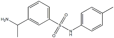 3-(1-aminoethyl)-N-(4-methylphenyl)benzene-1-sulfonamide|