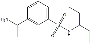 3-(1-aminoethyl)-N-(pentan-3-yl)benzene-1-sulfonamide