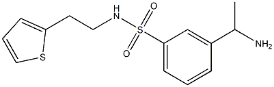 3-(1-aminoethyl)-N-[2-(thiophen-2-yl)ethyl]benzene-1-sulfonamide