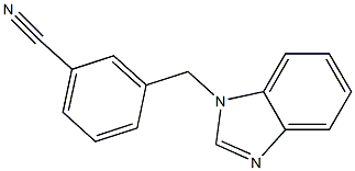 3-(1H-benzimidazol-1-ylmethyl)benzonitrile 结构式
