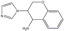 3-(1H-imidazol-1-yl)-3,4-dihydro-2H-1-benzopyran-4-amine Structure