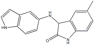 3-(1H-indol-5-ylamino)-5-methyl-2,3-dihydro-1H-indol-2-one Struktur