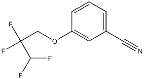 3-(2,2,3,3-tetrafluoropropoxy)benzonitrile 化学構造式