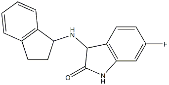 3-(2,3-dihydro-1H-inden-1-ylamino)-6-fluoro-2,3-dihydro-1H-indol-2-one