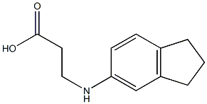 3-(2,3-dihydro-1H-inden-5-ylamino)propanoic acid Structure