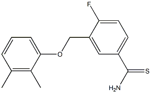 3-(2,3-dimethylphenoxymethyl)-4-fluorobenzene-1-carbothioamide,,结构式