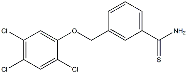 3-(2,4,5-trichlorophenoxymethyl)benzene-1-carbothioamide 结构式