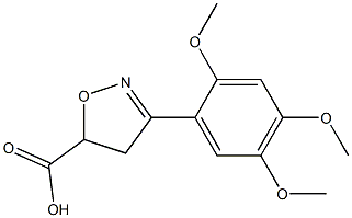 3-(2,4,5-trimethoxyphenyl)-4,5-dihydro-1,2-oxazole-5-carboxylic acid Structure