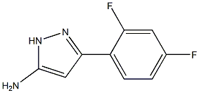 3-(2,4-difluorophenyl)-1H-pyrazol-5-amine 结构式