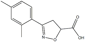 3-(2,4-dimethylphenyl)-4,5-dihydro-1,2-oxazole-5-carboxylic acid Structure