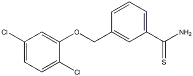 3-(2,5-dichlorophenoxymethyl)benzene-1-carbothioamide Structure