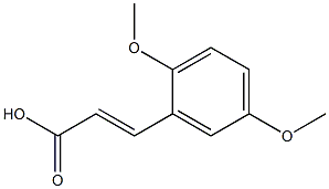 3-(2,5-dimethoxyphenyl)prop-2-enoic acid Structure