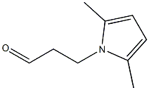 3-(2,5-dimethyl-1H-pyrrol-1-yl)propanal 结构式